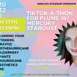 Mercury Stardust to assist Plume’s TikTok-a-Thon to Raise $24K in 24 Hours for Trans Health